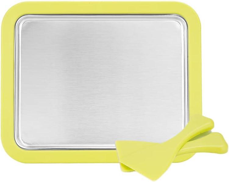 Rolled Ice Cream Maker | Instant Ice Cream Maker | Homemade Ice Cream Machine for Family Fun (Melon Green, Large)