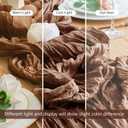 Wokceer Cheesecloth Table Runner 3Pack 10FT Brown Boho Gauze Fall Thanksgiving Cheese Cloth Table Runner for Party Long Rustic Sheer Table Runners for Baby Bridal Shower Wedding Easter Table Decor