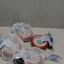 5 Inch Heavy Duty Caster Set of 4, Swivel Plate Castor Wheels with Dual Locking Brakes, Silent Polyurethane (PU) Wheels, 360 Rotation, 2800lbs Load Capacity