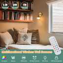 Vintage Battery Operated Wall Sconce, Rechargeable Battery Powered Wall Sconces with Remote Control, Wireless Dimmable LED Light for Bedside Indoor Living Room (Amber Lily)