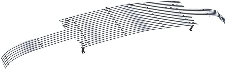 HD Ridez Premium Stainless Steel Chrome Horizontal Billet Front Grille Grill Insert Compatible with Chevy Silverado 1500 1999-2002 & 00-06 Suburban Tahoe Full Face Main Upper HDR-GRCC4974S