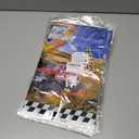 12 x Birthday Party Theme Decorations Includes Tablecloth for Themed Birthday Party Decoration (Blue and Brown)