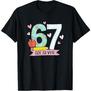 67 Shirt for Teachers 67 Meme Women Teacher Six Seven T-Shirt, XXL