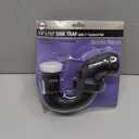 Danco 88189X 1-1/4" x 1-1/2" Mobile Home/RV Sink Trap, Black
