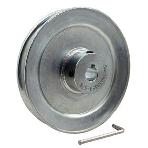 AB550-5/8 Single Groove Web Sheaves, v Belt Pulley 5.5" OD 5/8" bore,Motor Pulley Carbon Steel for A B 5L 4L V-Belts
