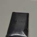 Lecloud TLL Voile Sheer Curtains, Black 2x42x84''