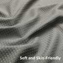 Colorful Star Extra Long Waffle Weave Shower Curtains, 256GSM Heavy Duty Shower Curtain with Snap in Fabric Liner, Hotel Style No Hook Waterproof Bathroom Curtain Set, 72 x 87 Inch, Grey