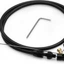 36-Inch LS Throttle Cable, Compatible with Chevrolet LS1 Engine 1997-2007, 4.8L 5.3L 5.7L 6.0L, LS Swap Fuel Line Kit.Stainless steel braided cable (Black)