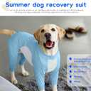 ROZKITCH Dog Cooling Sun Protection Suit, 2-in-1 Full Body & Front-Leg Dog UV Shirt with Adjustable Drawstring, Breathable Mesh Belly, Summer Dog Apparel for Small Blue M