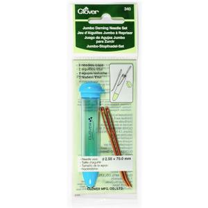 Clover Chibi with Jumbo darning Needle Set, 6.2" Height x 2.1" Length x 0.8" Width, Multicolor