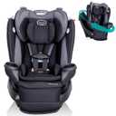 Evenflo REO by Revolve360 Rotating 2-in-1 Convertible Car Seat, 360 Degrees, Infant to Toddler, Forward and Rear Facing, Compact Design, One-time Install (Brookline) MFD: 025-08-25