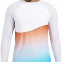VAYAGER Men's Swim Shirts UPF 50+ Rash Guard Long Sleeve Quick Dry T-Shirt Loose Fit Water Fishing UV Protection Shirts 3XL
