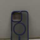 TORRAS for iPhone 16 Pro Case Translucent Matte Blue | Compatible with MagSafe, Military Grade Drop Protection, Stronger Magnetic, Shockproof Airbag, Color Button, Slim Anti-Scratch