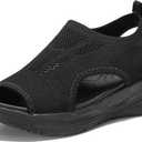 Women Walking Sandals Arch Support Orthotic Comfortable Plantar Fasciitis Non-slip Casual Open Toe Sport Sandals for Athletic Summer Beach, size: 37.5