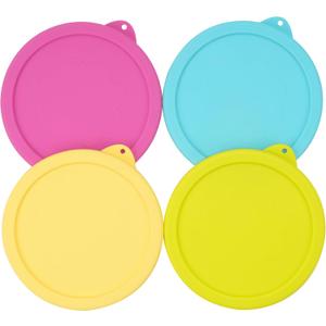 2 Cup Silicone Replacement Lids Storage Cover for Anchor Hocking Glass Bowls (Container not Included) 4 Pack Microwave, Dishwasher and Freezer Safe
