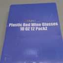 Youngever 12 Pack Plastic Red Wine Glasses, 10 Ounce Shatterproof Wine Glasses