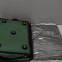 Heated Cat House for Outside, Waterproof Awning & Escape Door Heated Cat Houses for Indoor/Outdoor Cats in Winter, Elevated & Insulated Outdoor Cat Shelter for Feral Cat(Green, 16.5"x12.6"x12.6")