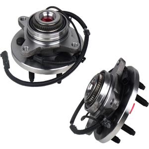 KUSATEC 515142 Front 2PCS 4WD AWD Wheel Bearing and Hub Assembly Compatible with Ford Expedition F-150, Lincoln Navigator 2011 2012 2013 2014, 6 Lug Bolts w/ABS