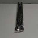 Black Tension Rods for Windows 28 to 48 Inch 2 Pack Spring Curtains Rod Tension Curtain Rod Expandable Pressure Curtain Rod Tension No Drill Adjustable Curtain Rods for Bathroom,Doorway,Door