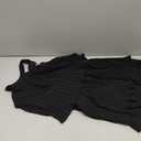 ZESICA Women's 2025 Summer Sleeveless Halter Neck Ruffle Tiered Layed Chiffon Flowy Swing Long Midi Dress (Large, Darkblack)