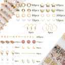 Xylise Jewelry Making Supplies Kit Natural Stone Beads for Irregular Natural Stone with for DIY Craft Bracelet Necklace Earrings for Adults(Light Purple)