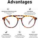 KoKoBin Aviator Round Reading Glasses for Men and Women,3 Pairs Oversized Blue Light Blocking Spring Hinge Readers (Mix Color)