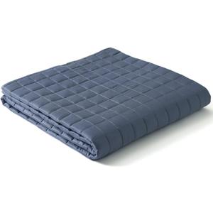 YnM Exclusive Cooling Weighted Blanket, Bed Blanket for One Person of 140lbs, Ideal for Twin/Full Bed (48x72 Inches, 15 Pounds, Blue Grey) YnM Exclusive Cooling Weighted Blanket, Bed Blanket for One Person of 140lbs, Ideal for Twin/Full Bed (48x72 Inches, 15 Pounds, Blue Grey)