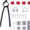 RV Generator Exhaust Venting System Part 44461 Compatible with Most RV Exhaust Systems, Generator Ventilation Extension Kit, Silencer Muffler Kit