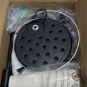 Upgraded Dimmable Floor Lamp, 1000 Lumens LED Edison Bulb Included, Arc Floor Lamps for Living Room Modern Standing Lamp with Linen Shade, Tall Lamp for Bedroom Office Dining Room- Black