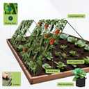 Cucumber Trellis for Garden - 4 Pack, 48" L x 24" W Garden Trellis for Climbing Plants Outdoor with Support Structures, A Frame Trellis for Climbing Vegetables Peas, Vine, Bean