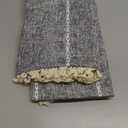 Boho Curtains 63 inch Long 2 Panels For Living Room Bedroom, Dark Grey Chic Embroidered Linen Farmhouse Light Filtering Drapes Privacy Striped Rod Pocket Window Treatment with Tassels, W52xL63