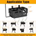 Storage Bin with 4 Hooks and Paper Towel Holder for Traeger Grills, Grill Accessories for Traeger Pro 22/34, Ironwood 650/885, Pro D2 575, Pro 780, for Z Grill, for Pit Boss and Other Pellet Grill