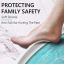 Duzzy 98 Inch Collapsible Shower Water Dam Shower Stopper Barrier and Retention System and Keeps Water Inside Threshold Dry and Wet Separation Suitable for Bathroom and Kitchen