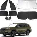 Windshield Sun Shade Car Windshield Foldable Full Windows Coverage Custom Fit for Su-baru Forester 2025 2026 Accessories Car Window Shades Block Sun UV Rays 8PCS
