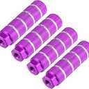 X AUTOHAUX 4pcs Aluminum Alloy Rear Foot Pegs Footrests Universal for BMX MTB Bike Bicycle Fit 3/8 Inch Axles (Purple)