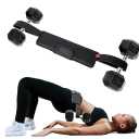 Exercise Hip Thrust Belt - KARROBOU Portable Band Adjustable Anti-Slip Exercise Bridge Belt for Dumbbells, Kettlebells, Plates, Hip Thruster for The Gym Home Workout