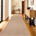 3x10 Runner Rug Hallways Washable: Non Slip Kitchen Extra Long Jute Runners