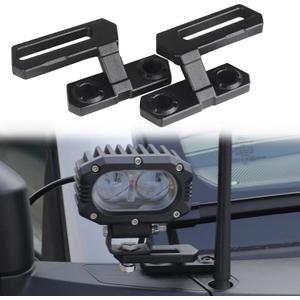 Seven Sparta Dual A-Pillar Light Mount Off-Road Ditch Lights Mounting Brackets Compatible with Ford Bronco Accessories 2/4 Door 2021 2022 2023 2024 2025 2026 (1 Pair)