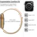 MARGE PLUS Slim Milanese Loop Compatible with Apple Watch Band for women 41mm 40mm 38mm 42mm 46mm 45mm 44mm, Stainless Steel Magnetic Mesh Strap work on iWatch Bands Series 11 10 9 8 7 6 5 4 3 & SE 3 2 1