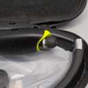 Bluetooth Headset, 2026 Upgraded Neckband Bluetooth Headphones with Retractable Earbuds, Noise Cancelling Stereo Earphones with Mic, Foldable Wireless Headphones for Sports Office with Carry Case (Black)