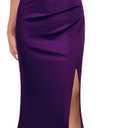 WOOSEA Women Sleeveless V Neck Split Evening Cocktail Long Dress, Size XXL