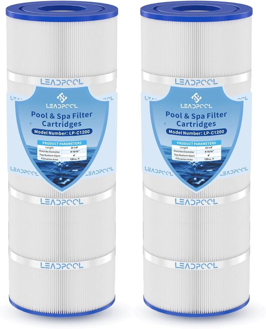 C1200 Pool Filter Cartridges Replacement for Hayward C1200,PA120,CX1200RE,C-8412,FC-1293,2x120 Sq.ft (2Pcs)