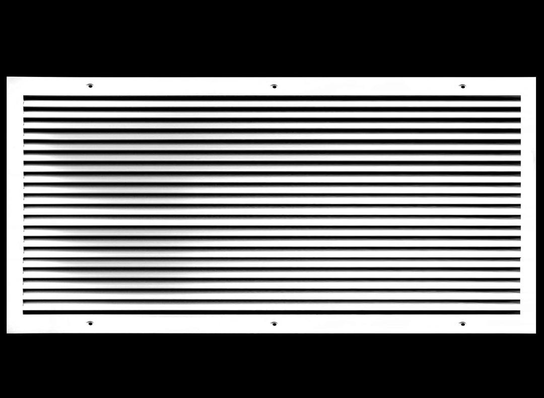 HVAC Premium 28'' X 18" Aluminum Return Grille - Easy Air Flow - Linear Bar Grilles [Outer Dimensions: 29.875 X 19.875]