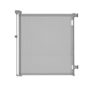 DEAR LOV Retractable Mesh Baby Gate, 33" Tall, Extends up to 55" Wide, Child Safety Gate for Doorways, Stairs, Hallways, Indoor/Outdoor (33"x55", Gray)