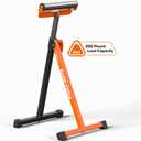 Klein Tools 66013 Roller Stand, 200-Pound Load Capacity, Adjustable Height with Guide Wings, Easy Assembly and Fold Flat Design
