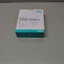 KMC 3-Outlet Surge Twist Cord Reel, 2 USB Ports, Retractable Power Strip Surge Protector, 735J Surge Protection, 5ft Retractable Extension Cord, 3-Prong Low-Profile Flat Plug, UL/ETL Certified, Gray