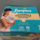 Pampers Swaddlers Diapers, Size 0 (up to 10 lbs), 140 Count, Absorbent, Keeps Baby Dry and Comfortable, Skin Safe Disposable Baby Diaper 