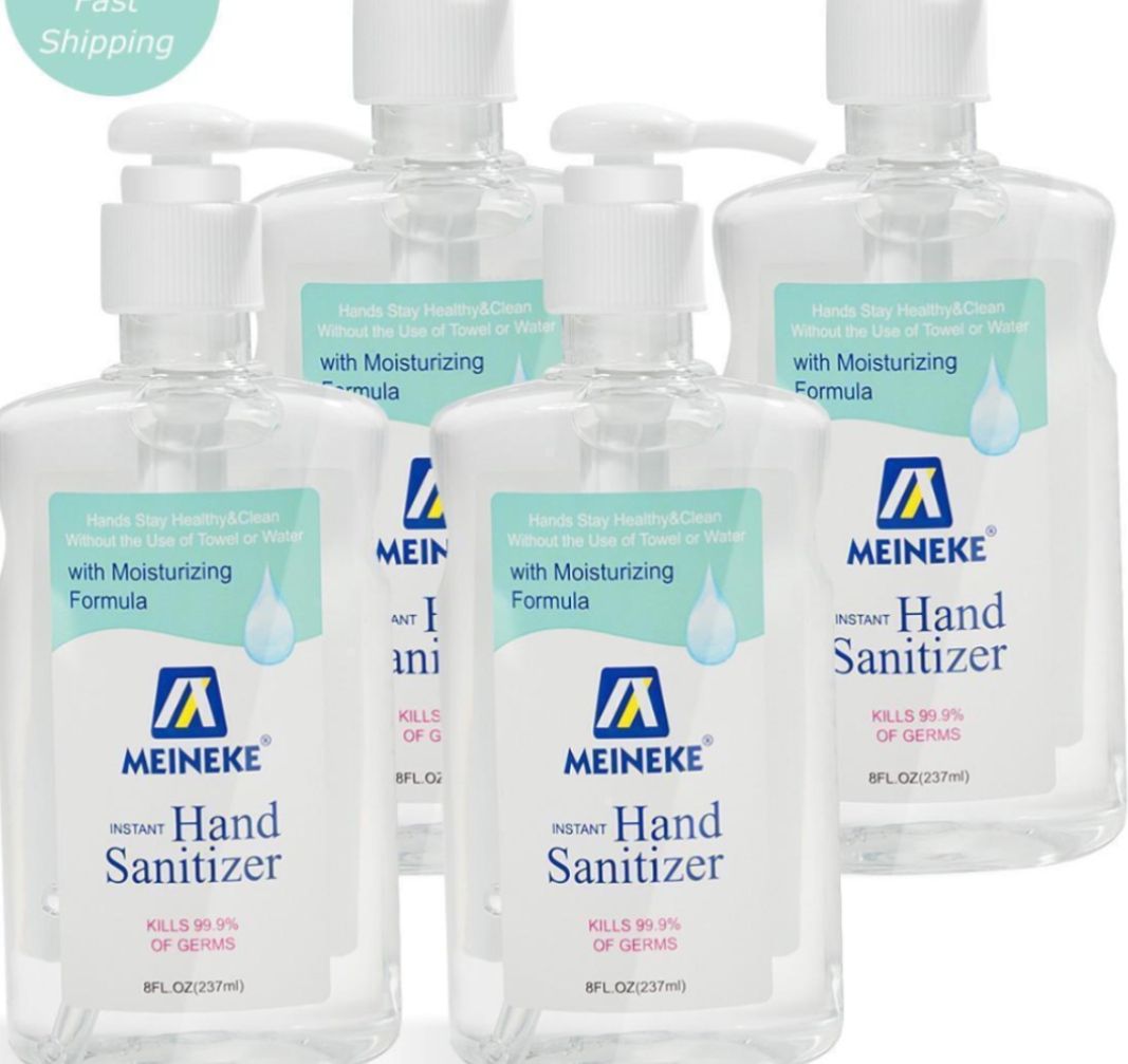 8 Fl. Oz. Advanced Hand Sanitizer Gel with 62% Alcohol Based,4 Pack