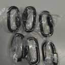 Stainless Steel Chain Quick Links- Locking Carabiners, Chain Hooks, Twist Key Ring Screw Chain Link,Black