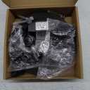 3.5W Solar Fountain with 2000mAh Battery - Work On Cloudy Days - Upgrade Glass Panel Solar Bird Bath Fountain, Hummingbird Water Feature Pump with 7 Nozzles, 4 Fixed Pipes for Garden, Pool (Black)